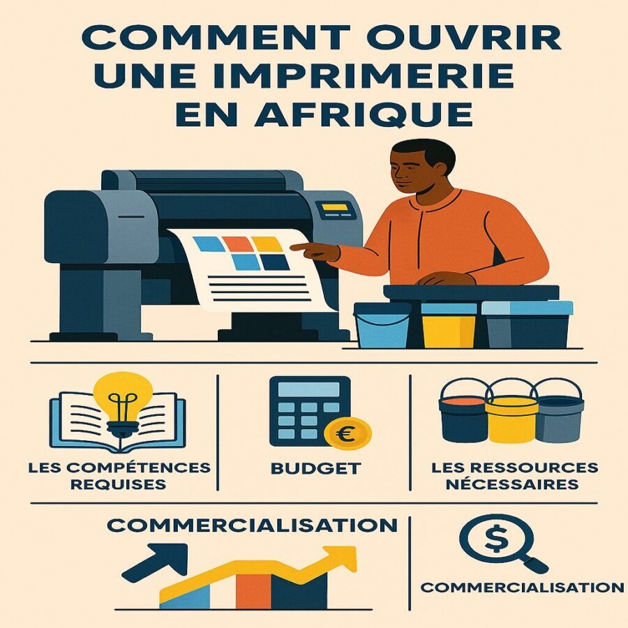 Comment ouvrir une imprimerie en Afrique : Budget et matériels nécessaires