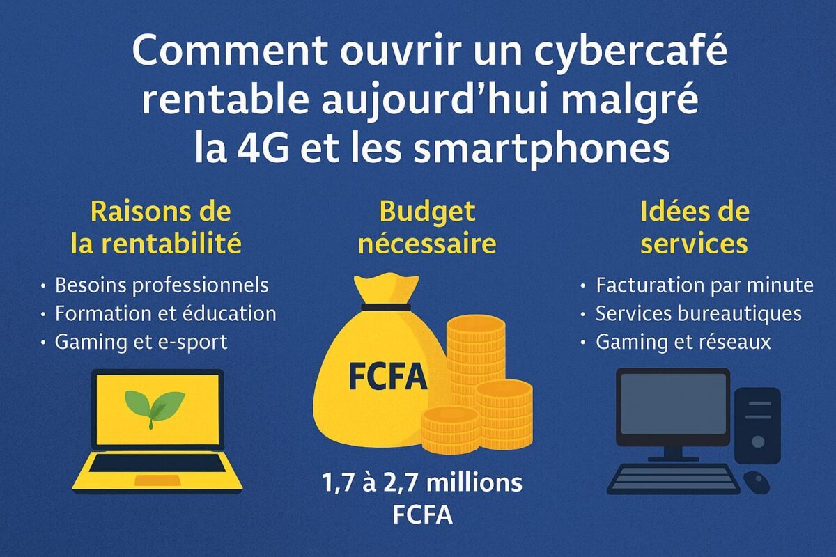 Comment ouvrir un cybercafé rentable aujourd’hui malgré les smartphones ?