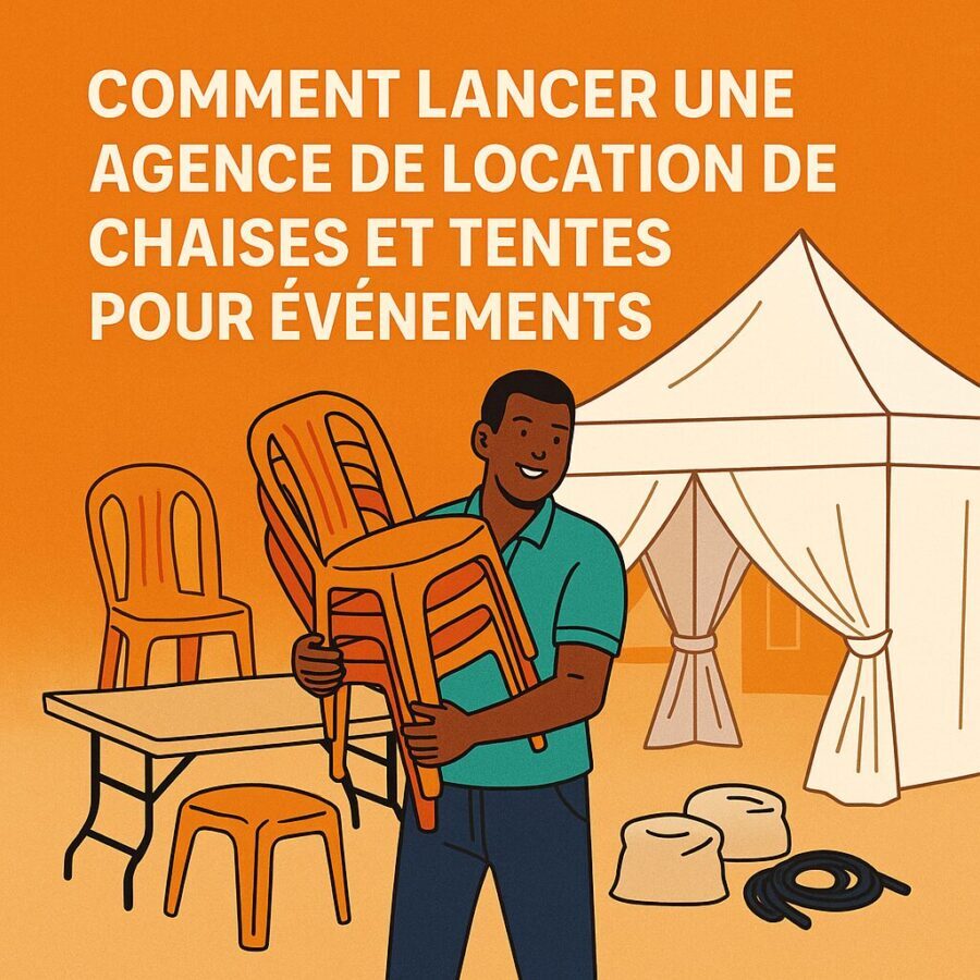 Comment lancer une agence de location de chaises et tentes pour événements ?