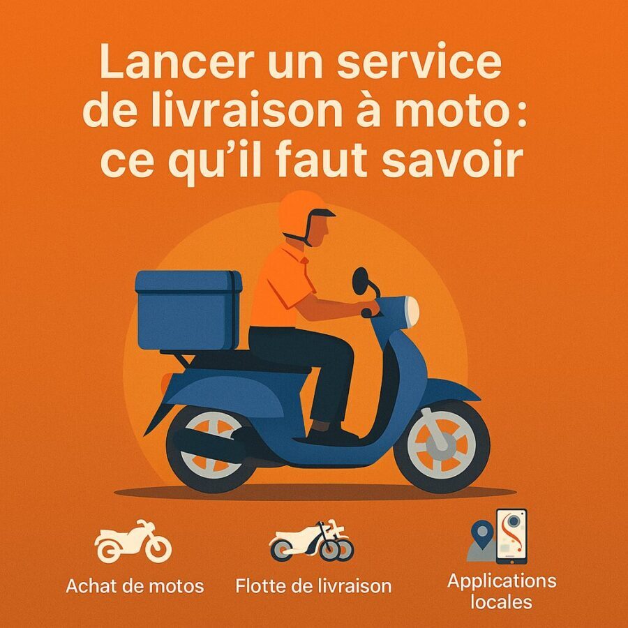 Lancer un service de livraison à moto : ce qu’il faut savoir
