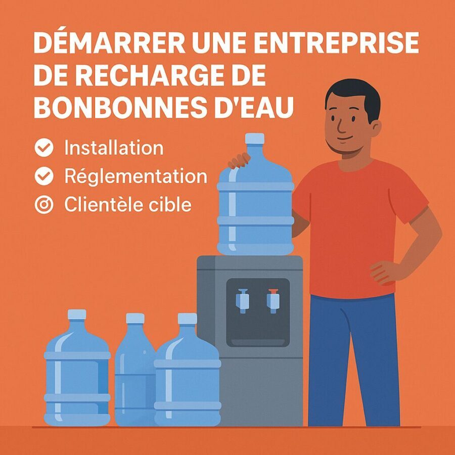 Comment lancer un service de recharge de bonbonnes d’eau ?
