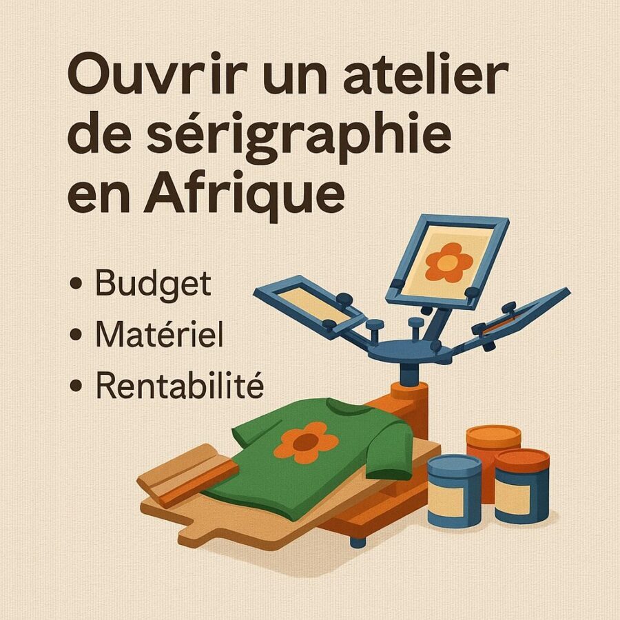 Ouvrir un atélier de sérigraphie en Afrique : budget et matériels