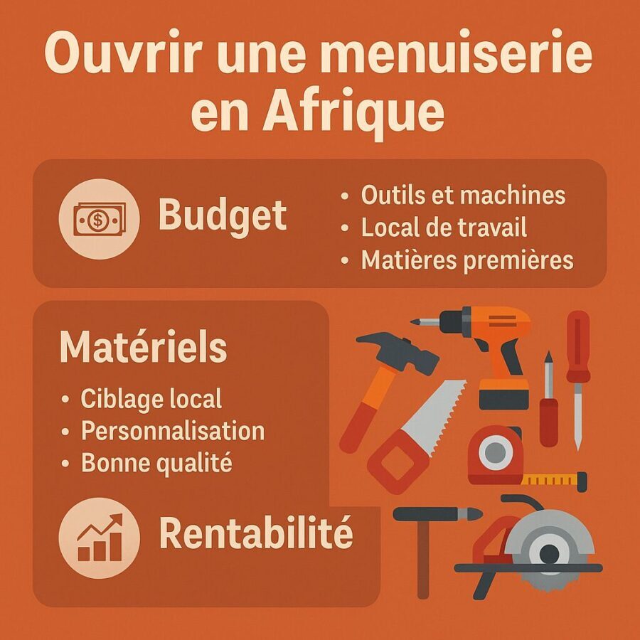 Ouvrir une menuiserie en Afrique : budget et comment se lancer