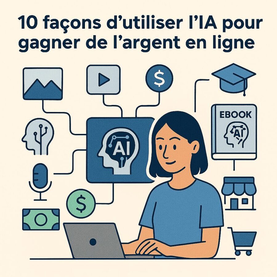 10 façons pour gagner de l’argent avec l’IA en ligne