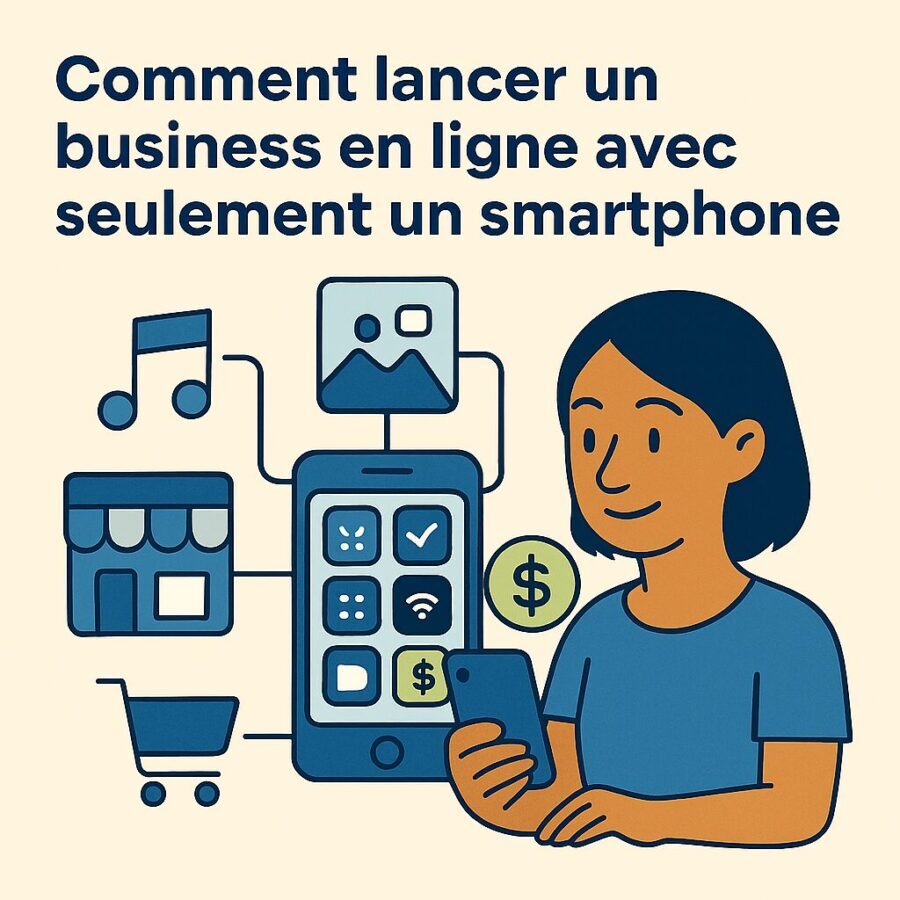 Comment lancer un business en ligne avec seulement un smartphone