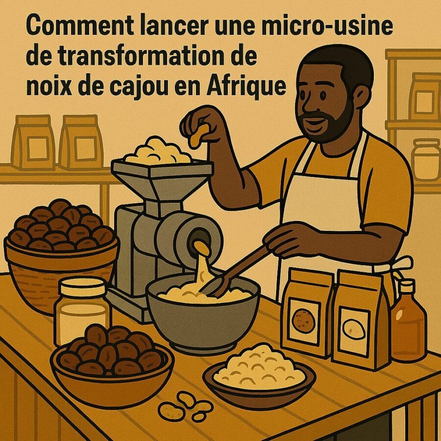Comment lancer une petite usine de transformation de noix de cajou en Afrique