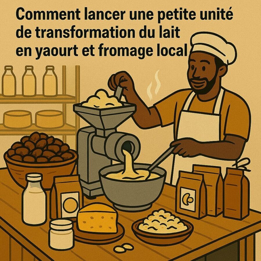 Comment lancer une petite usine de transformation du lait en yaourt et fromage