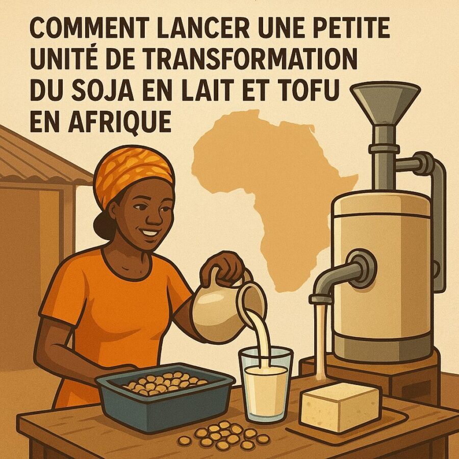 Comment lancer une petite usine de transformation du soja en lait et tofu en Afrique