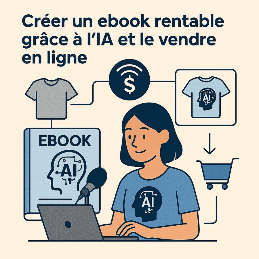 Comment créer et vendre un ebook en ligne grâce l&rsquo;IA : les étapes et outils nécessaires