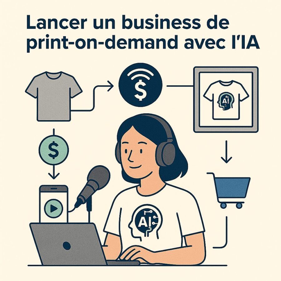 Lancer un business de print-on-demand avec l’IA