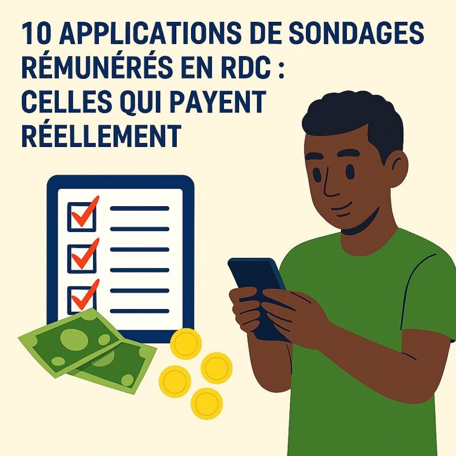 10 meilleures applications de sondages rémunérés en RDC (2026)