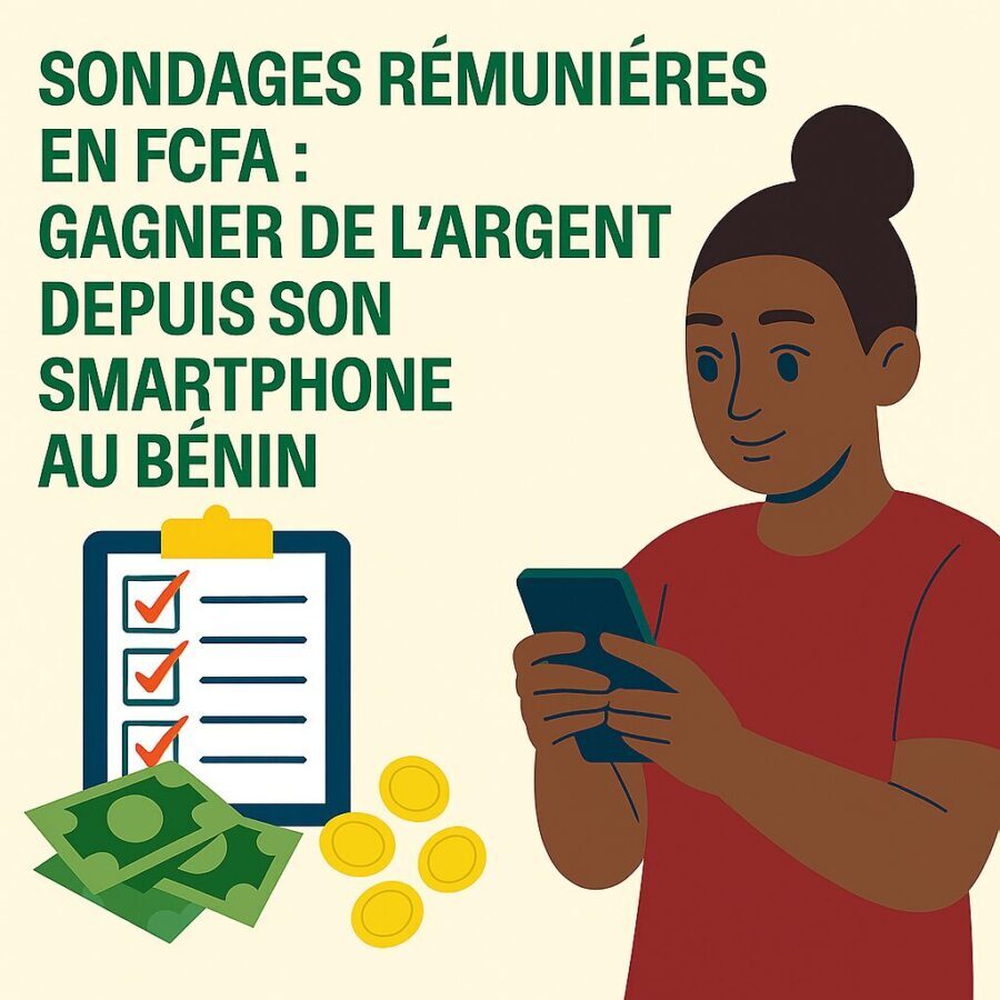 10 applications de Sondages rémunérés en FCFA au Bénin (2026) 