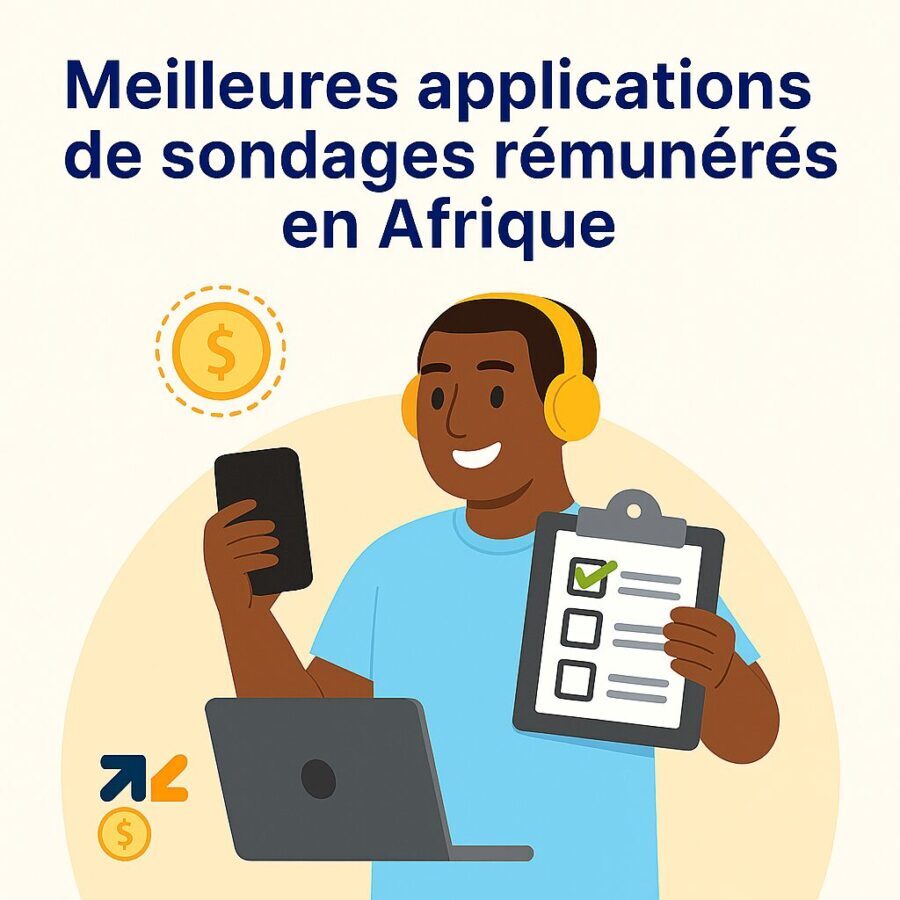 Meilleures applications de sondages rémunérés en Afrique (2026)