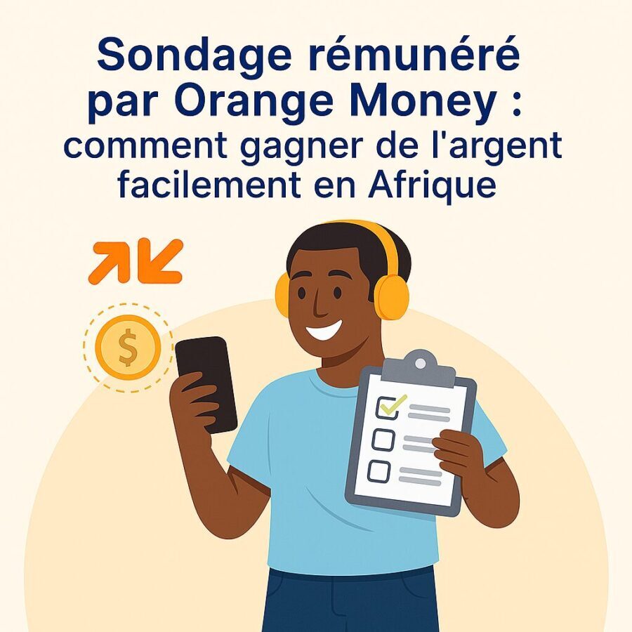 Sondages rémunérés par Orange Money : comment gagner de l’argent facilement en Afrique (2026)