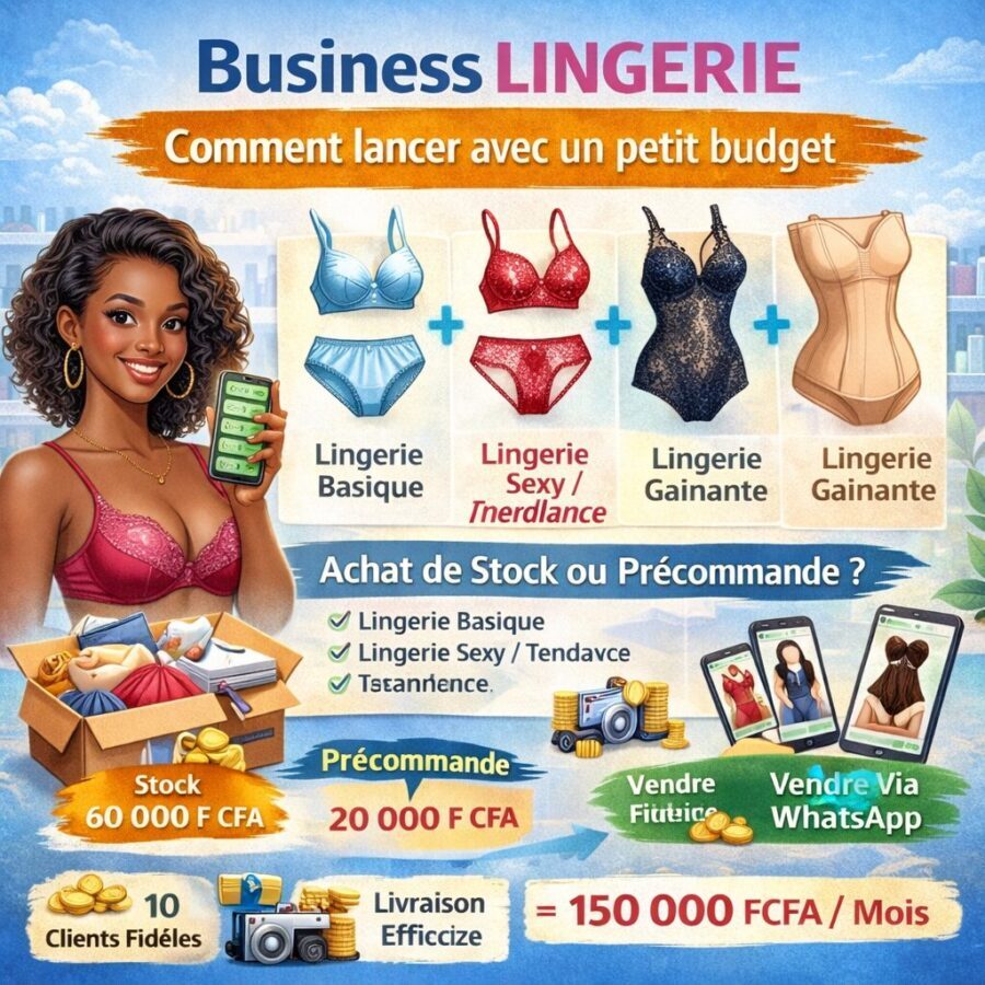 Business de lingerie : Comment lancer votre activité avec un petit budget