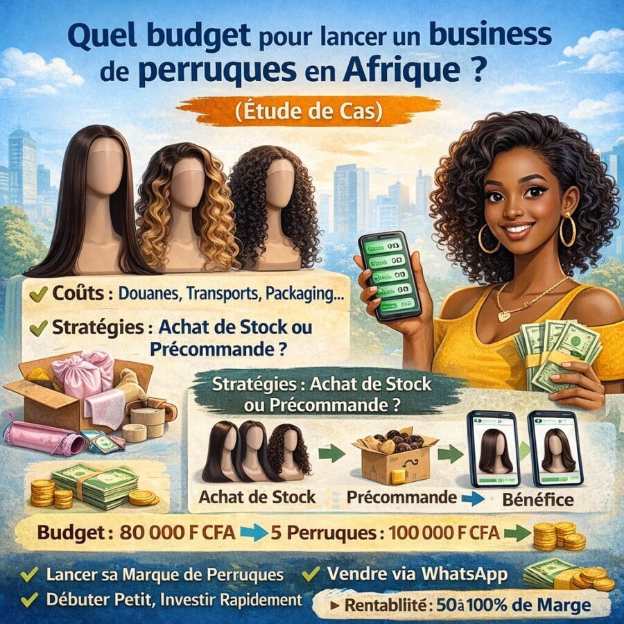 Lancer un business de perruques en Afrique : Quel budget faut-il ? 